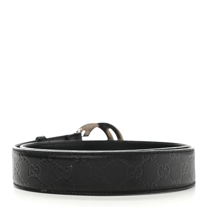 Gucci Guccissima Interlocking G Belt 85 34 Black 2 of 9