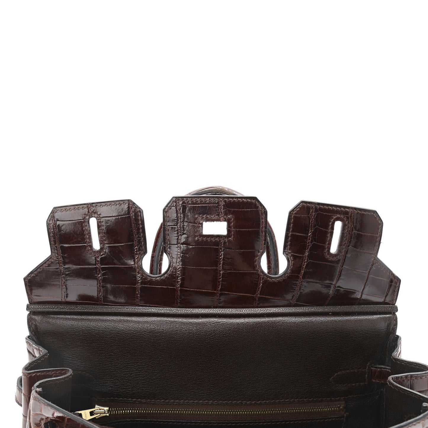 Shiny Niloticus Crocodile Birkin 25 Miel