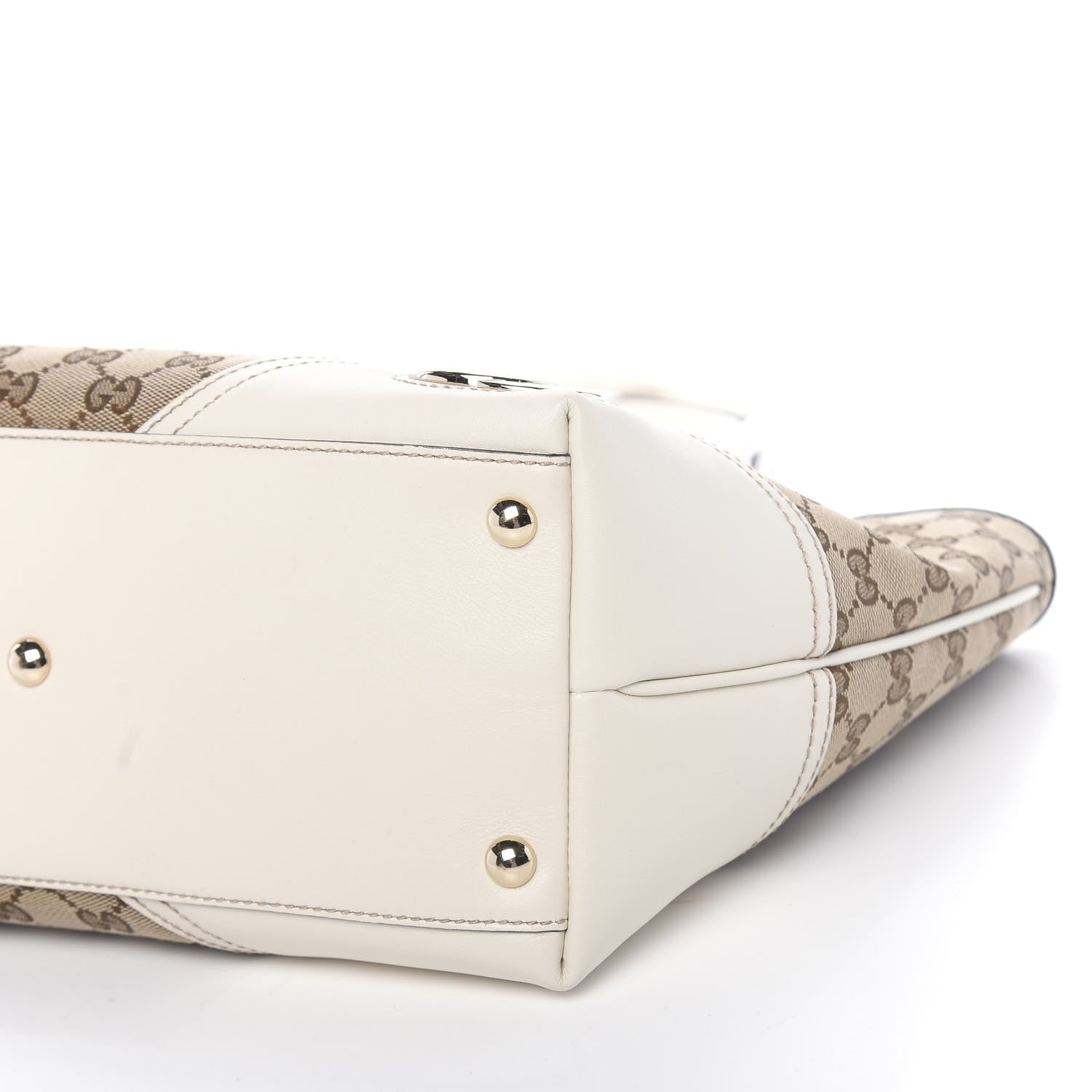 Gucci Monogram Medium New Britt Tote Off White 9 of 10