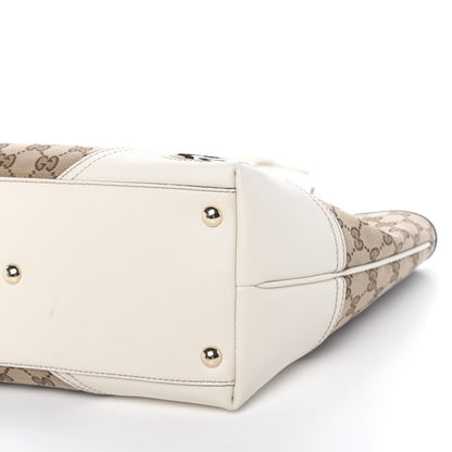 Gucci Monogram Medium New Britt Tote Off White 9 of 10