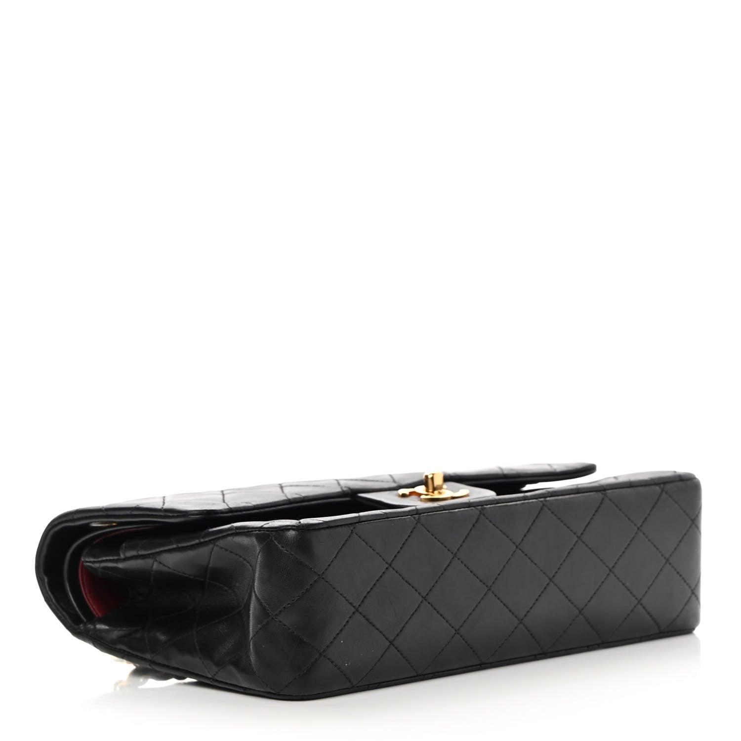 Chanel Lambskin Quilted Medium Double Flap Black 4 of 18