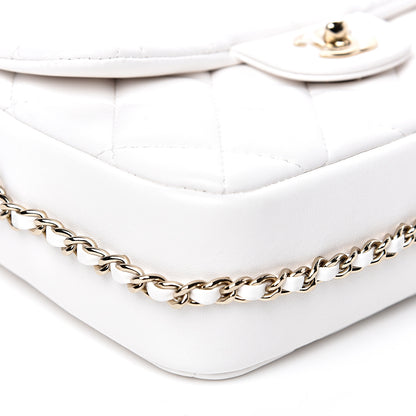 Chanel Lambskin Quilted Small My Precious Flap White 7 of 10
