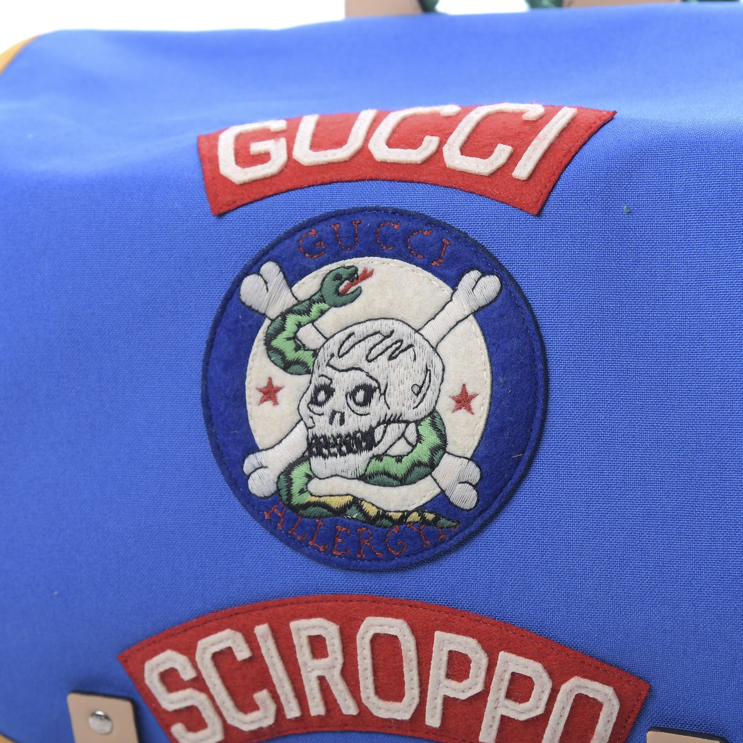 Canvas Childrens Sciroppo Patch Backpack Blue