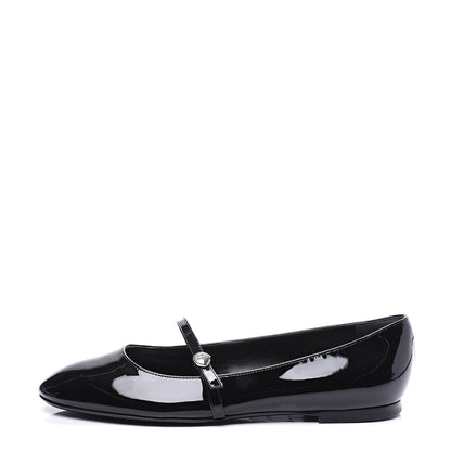Louis Vuitton Patent Uniformes Ballet Flats 38.5 Black 1 of 10