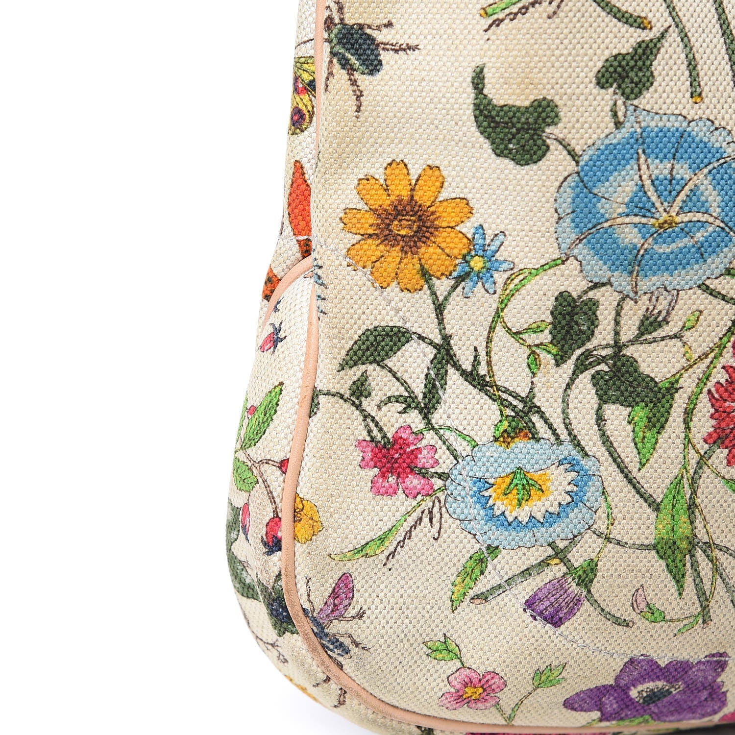 Gucci Canvas Floral Flora Small Jackie O Hobo White 15 of 19