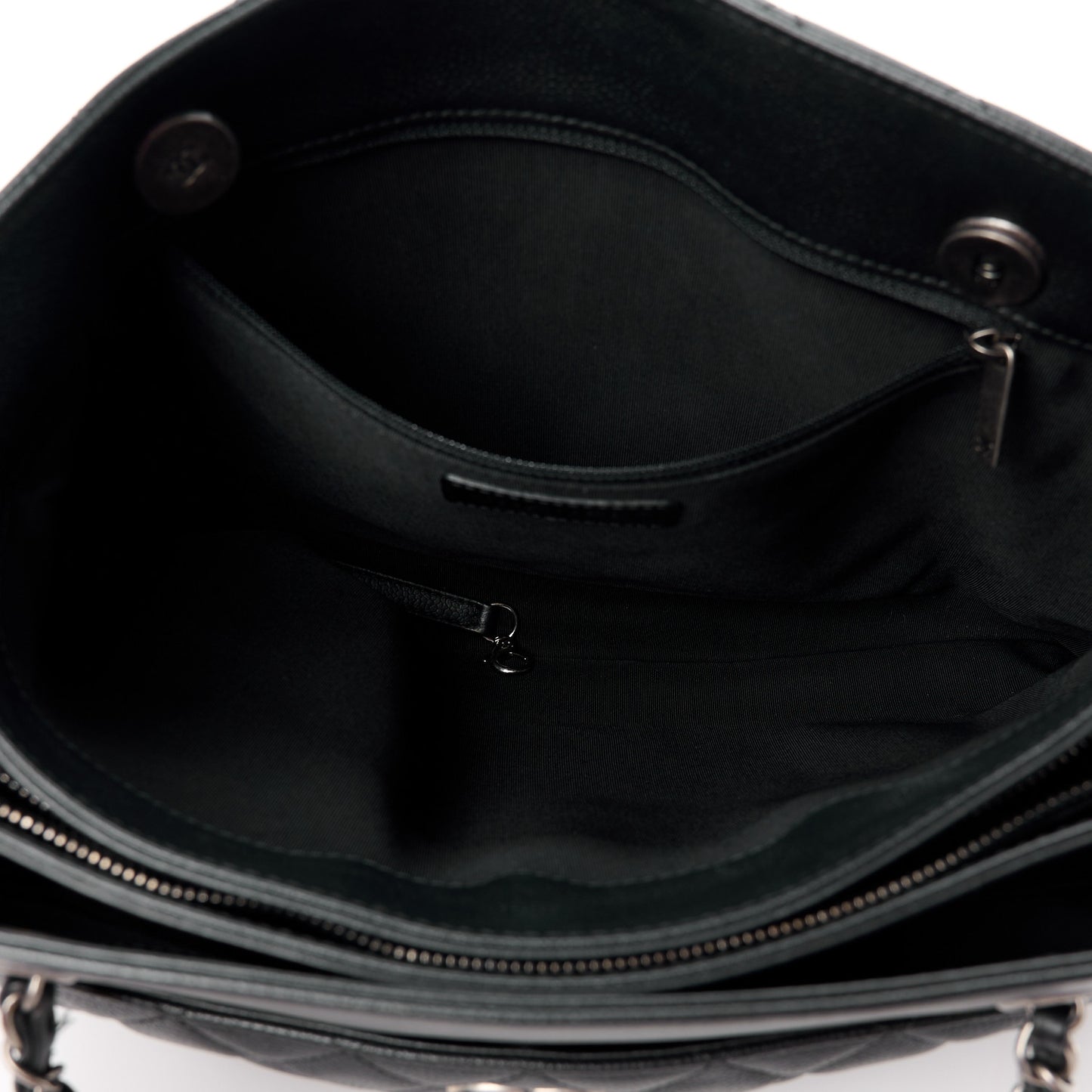 Caviar Quilted Urban Companion Shopping Tote Black