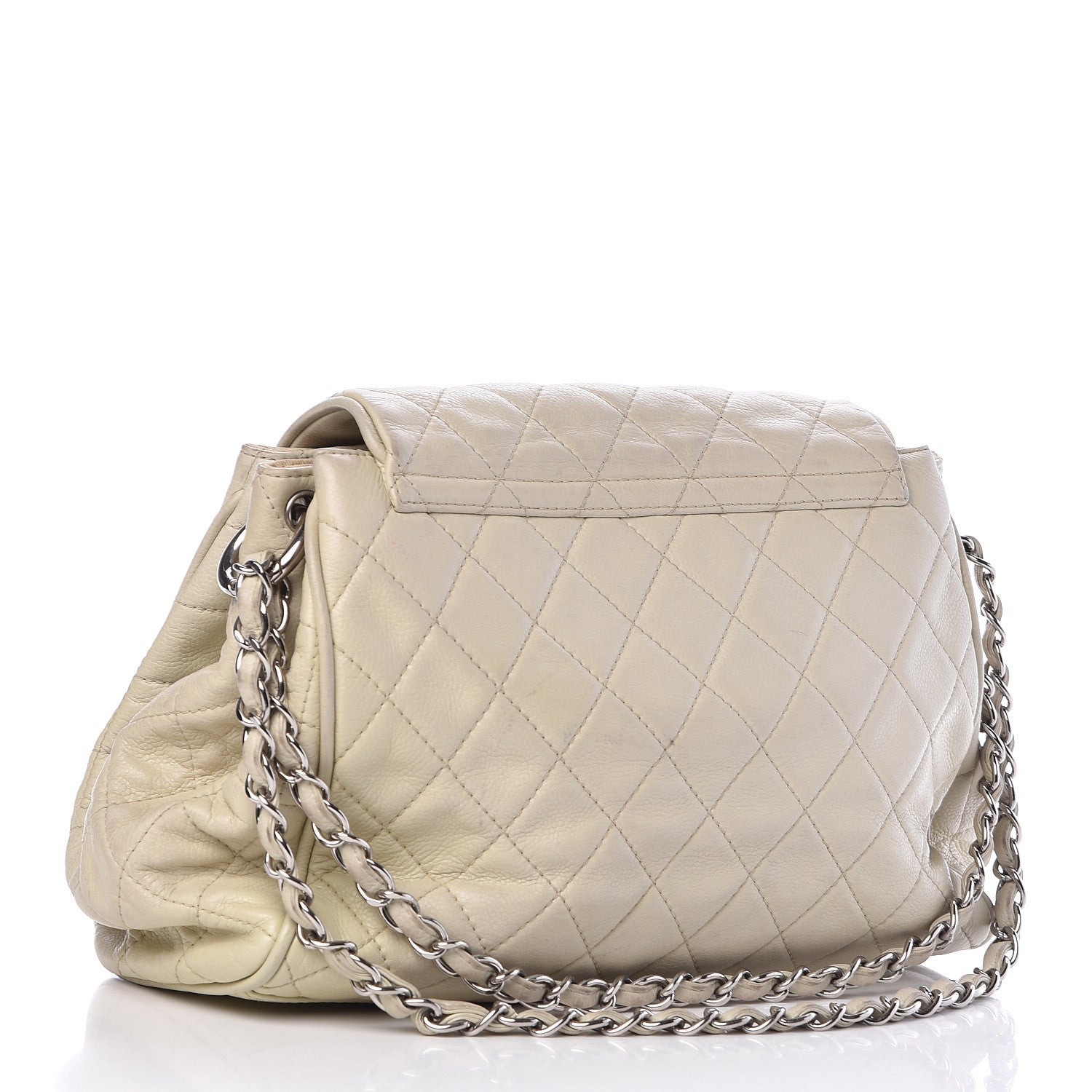 Chanel Caviar Quilted Timeless Accordion Flap Dark White 3 of 16