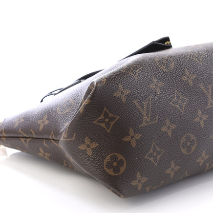 Louis Vuitton Monogram Flower Zipped Tote PM Black 5 of 9