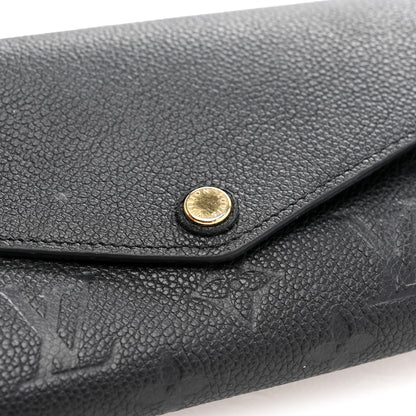 Louis Vuitton Empreinte Sarah Wallet NM Black 9 of 11