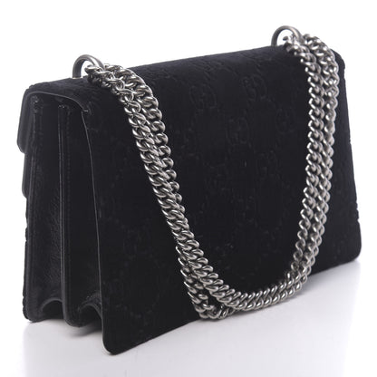 Gucci Velvet GG Monogram Small Dionysus Shoulder Bag Black 3 of 11