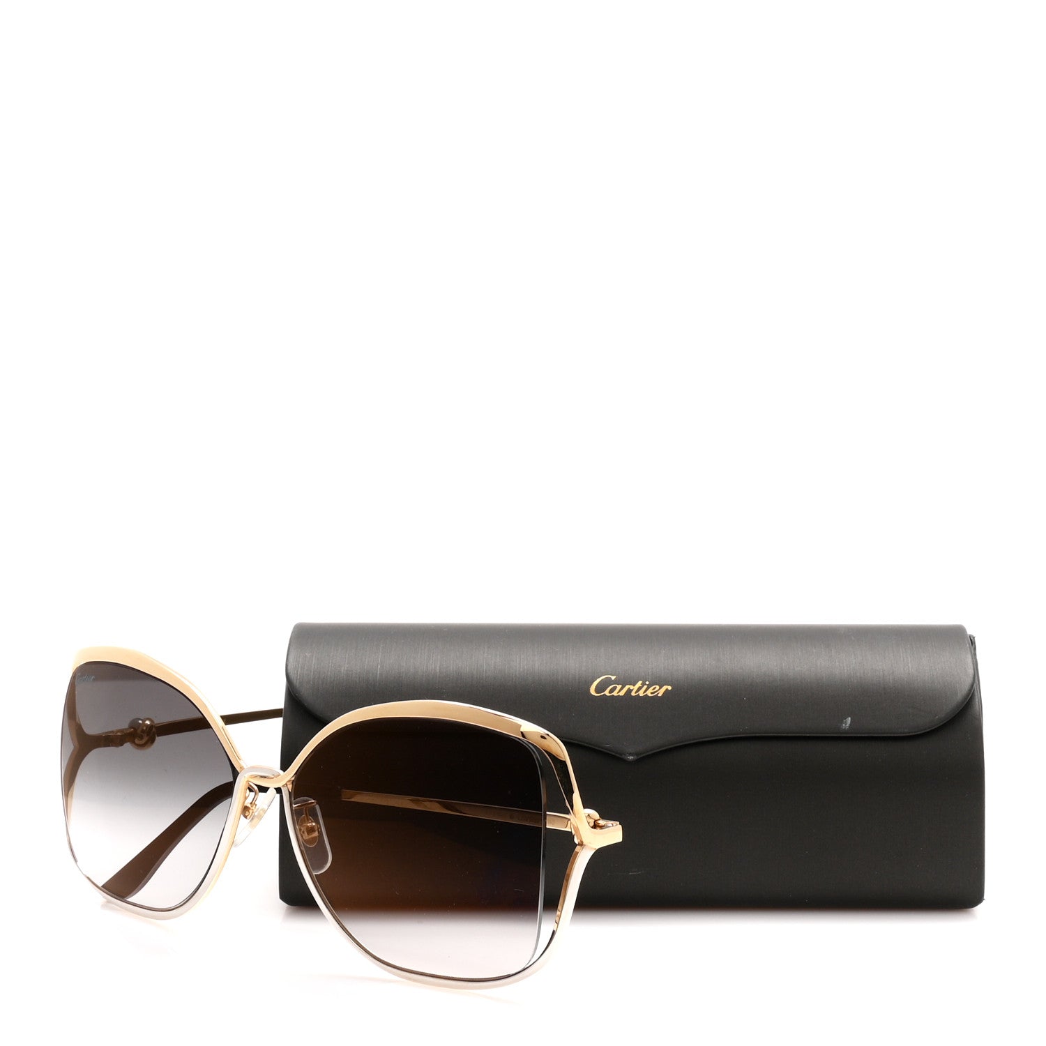 Cartier Metal Trinity Sunglasses CT0225SA 002 Gold Silver 7 of 7