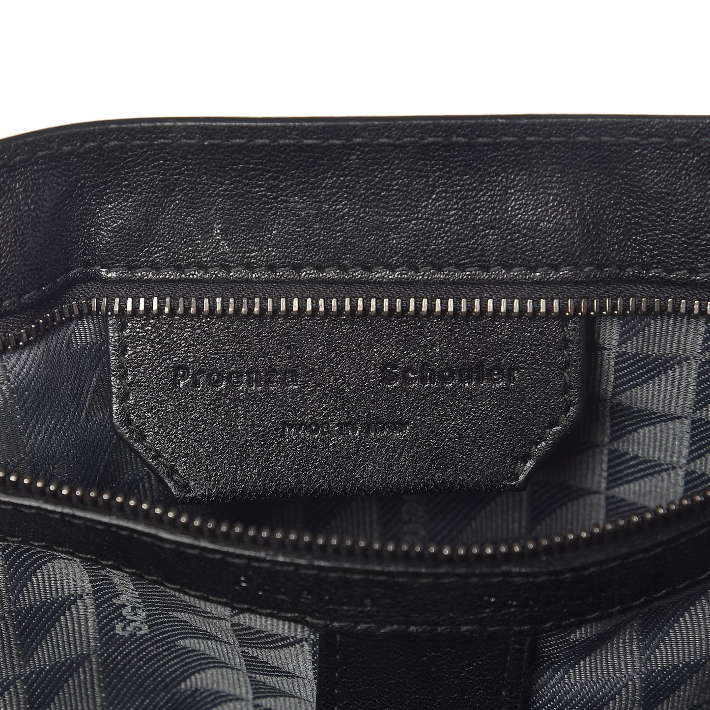 Lambskin Fringe Medium PS1 Satchel Black