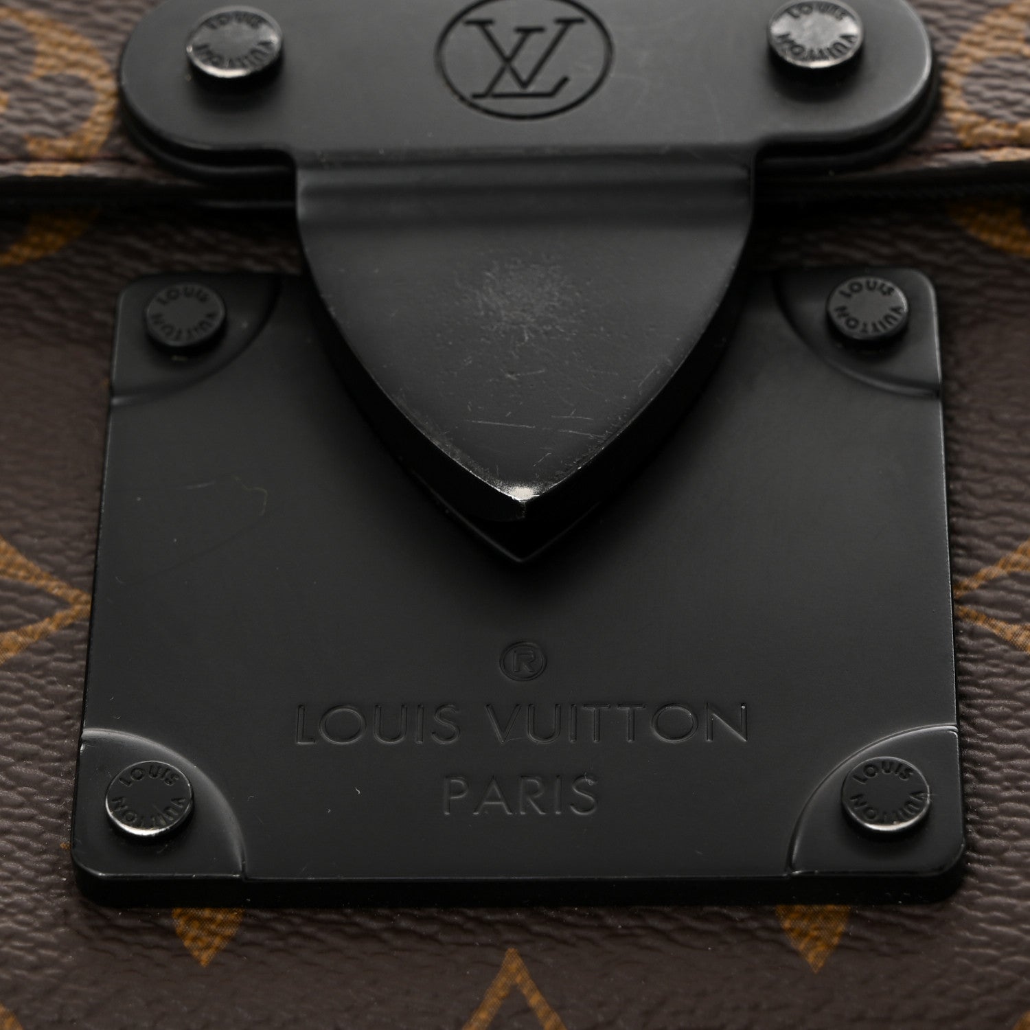 Louis Vuitton Monogram Macassar S Lock Messenger 10 of 12