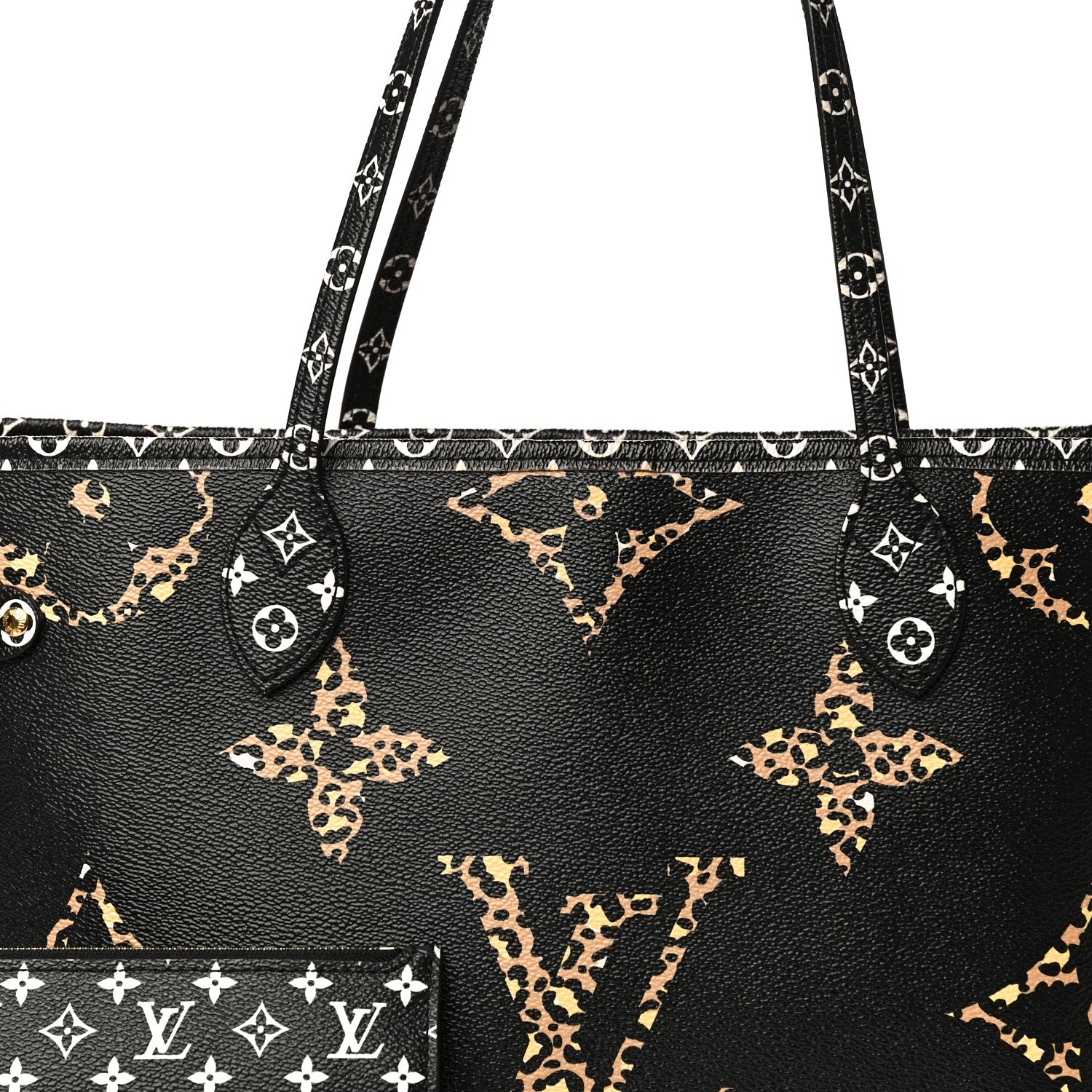 Louis Vuitton Monogram Giant Jungle Neverfull MM Black 9 of 14