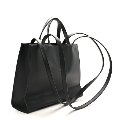 Telfar Vegan Leather Medium Shopping Bag Black 3 of 8