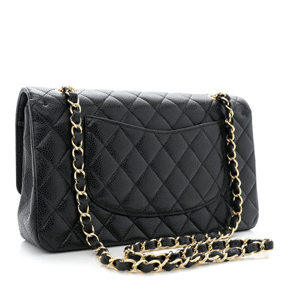 Chanel Caviar Quilted Medium Double Flap Black 3 of 13