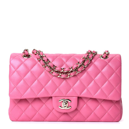 Chanel Caviar Quilted Medium Double Flap Pink 2 of 8