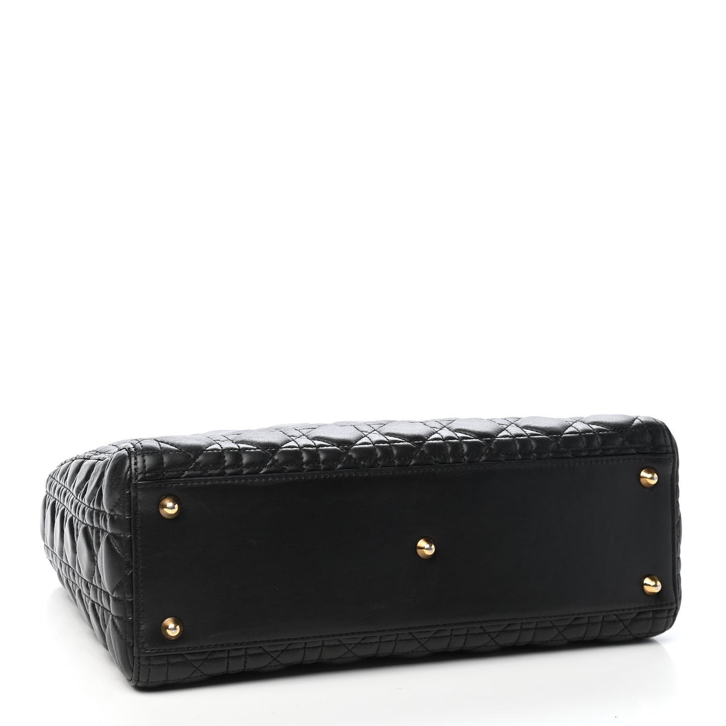 Lambskin Cannage Large Lady Dior Black