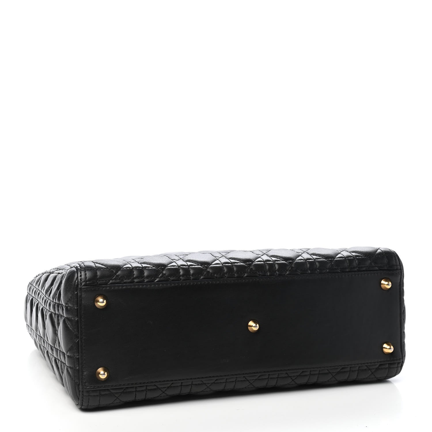 Christian Dior Lambskin Cannage Large Lady Dior Black 4 of 9
