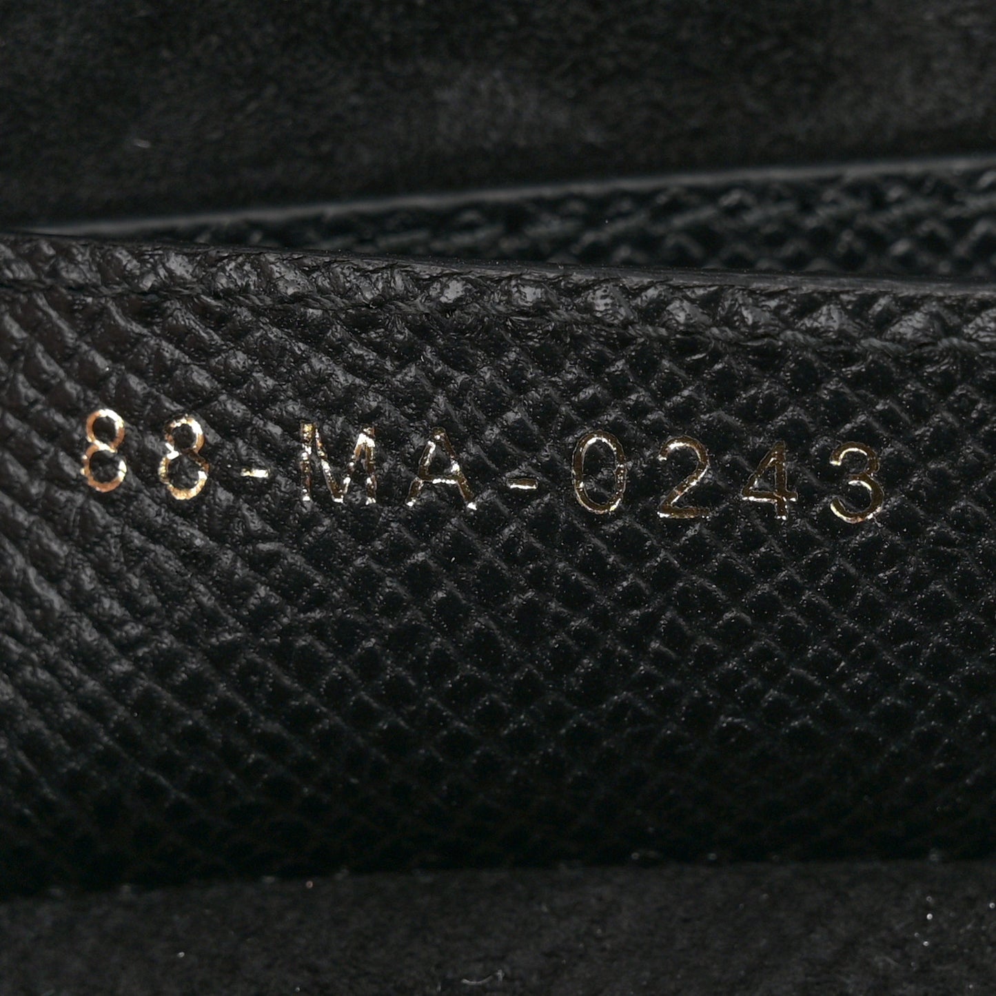 Grained Calfskin Saddle Bag With Strap Black