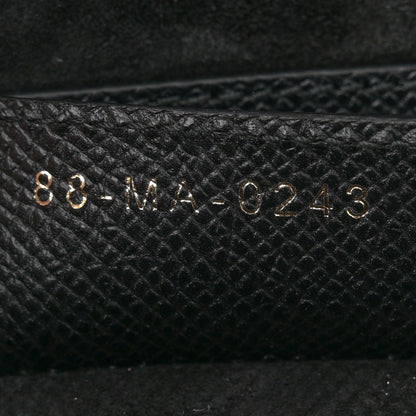 Christian Dior Grained Calfskin Saddle Bag With Strap Black 7 of 11