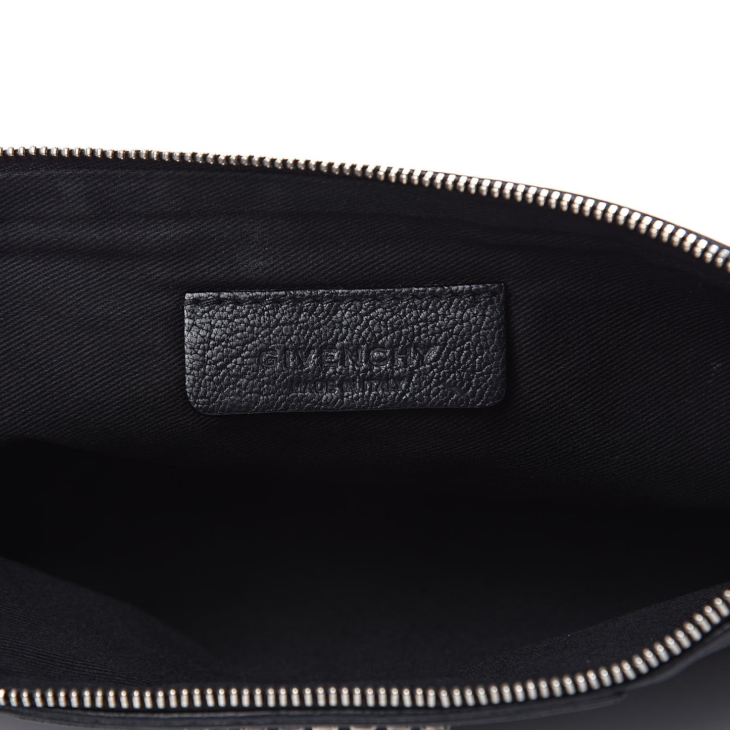 Sugar Goatskin Medium Antigona Pouch Black