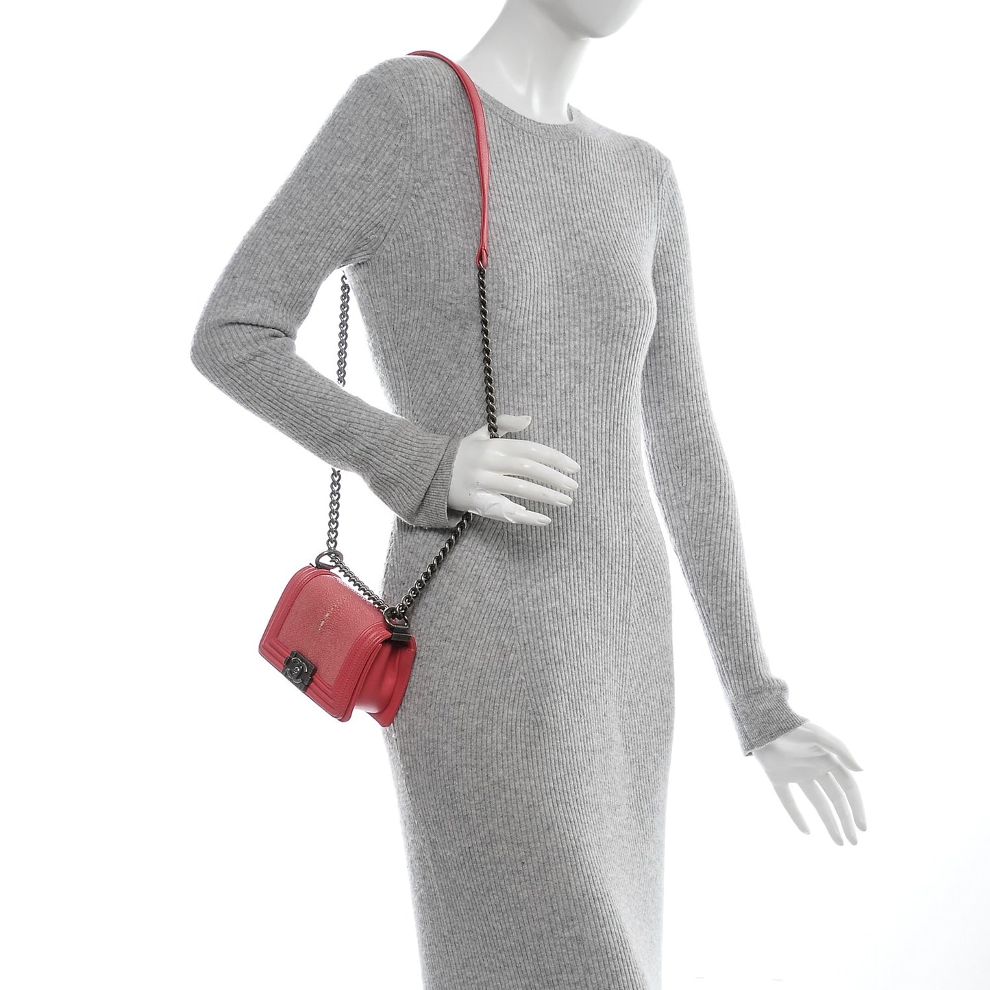 Galuchat Stingray Mini Boy Flap Pink