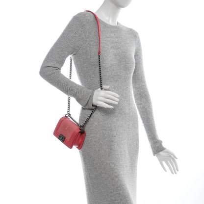 Chanel Galuchat Stingray Mini Boy Flap Pink 2 of 7