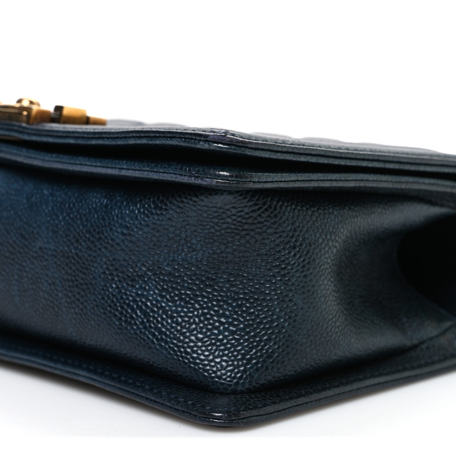 Chanel Caviar Quilted Medium Boy Flap Navy 10 of 10