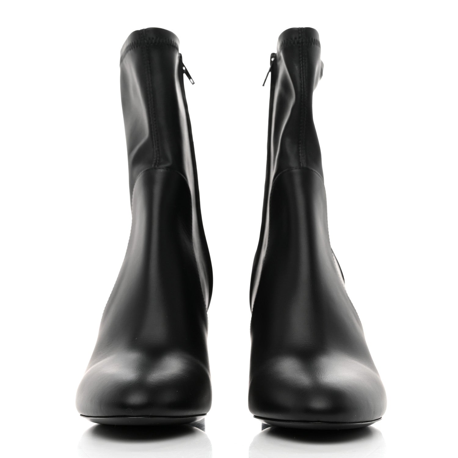 Louis Vuitton Calfskin Silhouette Ankle Boots 37.5 Black 2 of 8