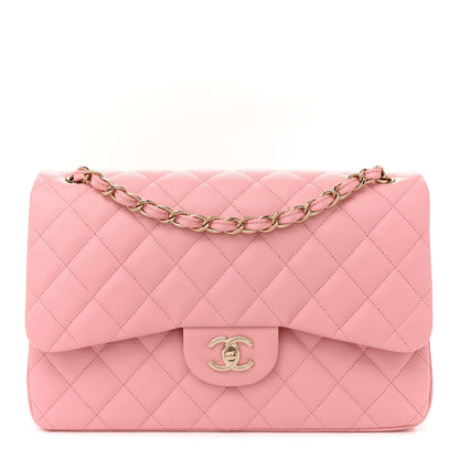 Chanel Caviar Quilted Jumbo Double Flap Pink 1 of 10