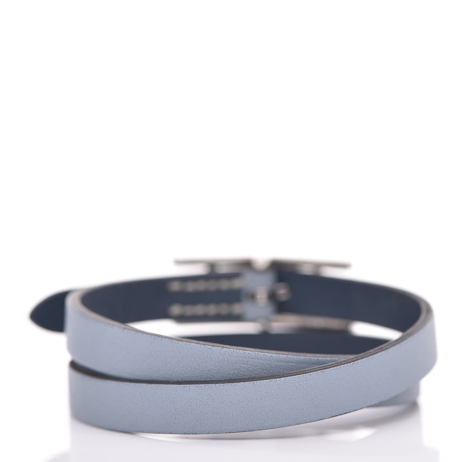 Hermes Swift Behapi Double Tour Bracelet S Bleu Lin 3 of 9