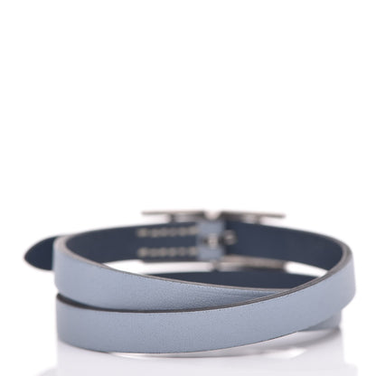 Hermes Swift Behapi Double Tour Bracelet S Bleu Lin 3 of 9