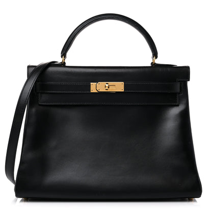 Hermes Box Kelly Retourne 32 Black 1 of 21