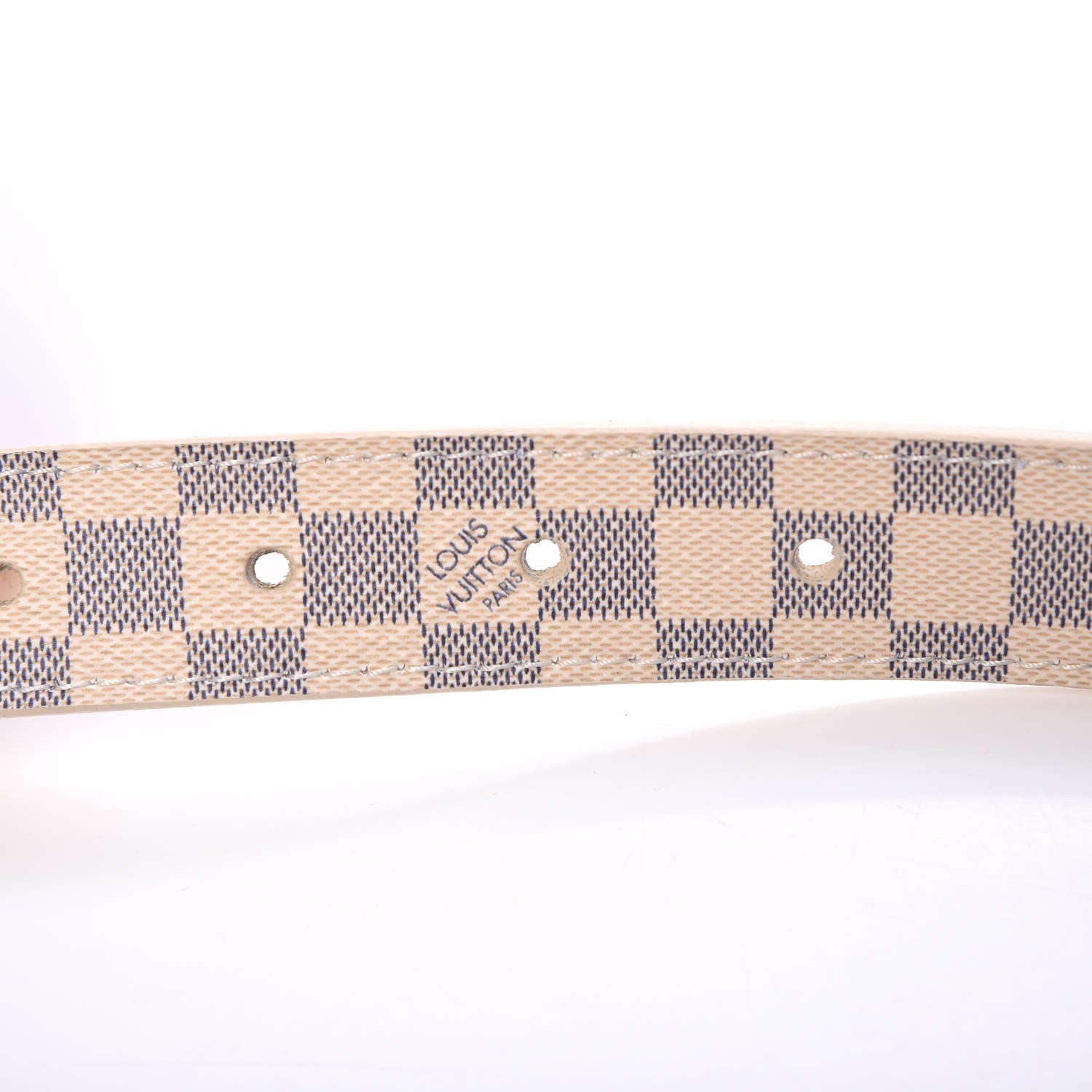 Louis Vuitton Damier Azur LV Initiales Belt 85 34 5 of 9