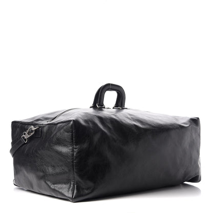 Gucci Soft Calfskin Large GG Top Handle Duffle Black 2 of 9