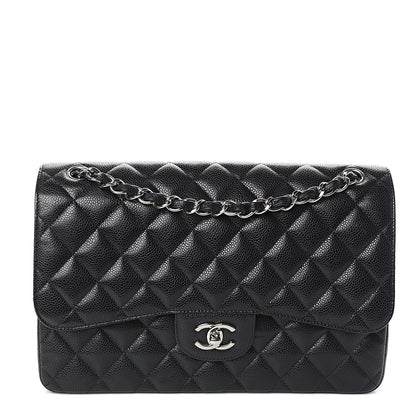 Chanel Caviar Quilted Jumbo Double Flap Black 1 of 9