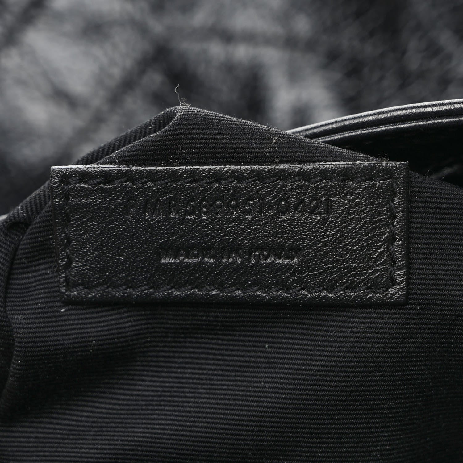 Saint Laurent Crinkled Calfskin Matelasse Monogram Medium Niki Shopper Tote Black 7 of 11