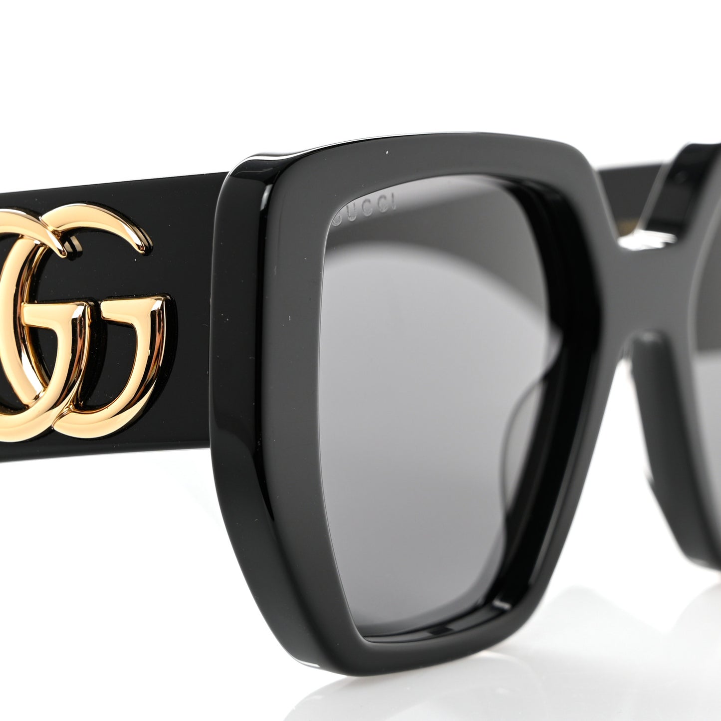 Acetate Square Frame Sunglasses GG0956S Black