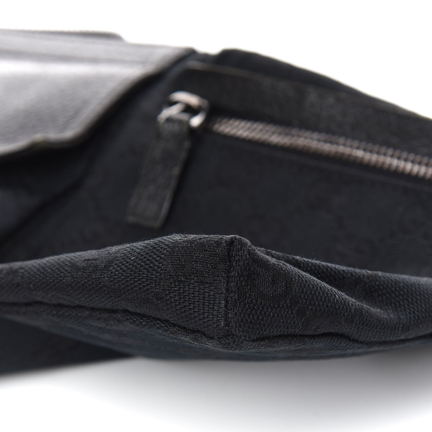 Gucci GG Monogram Double Pocket Belt Bag Black 11 of 18