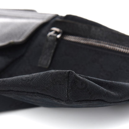 Gucci GG Monogram Double Pocket Belt Bag Black 11 of 18