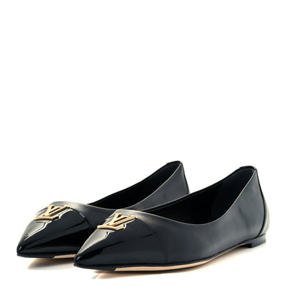 Louis Vuitton Lambskin Capucines Flat Ballerinas 40 Black 2 of 11