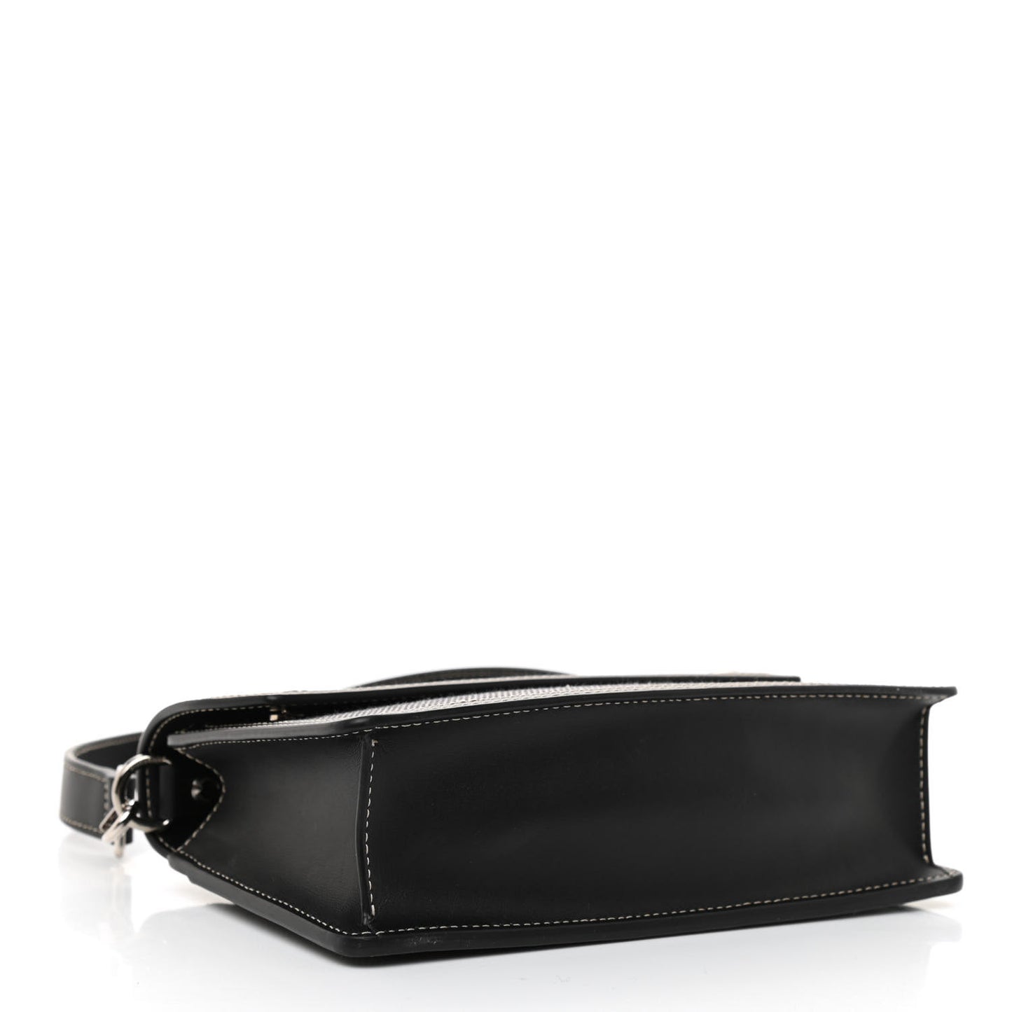 Cotton Canvas Horseferry Print Crossbody Black