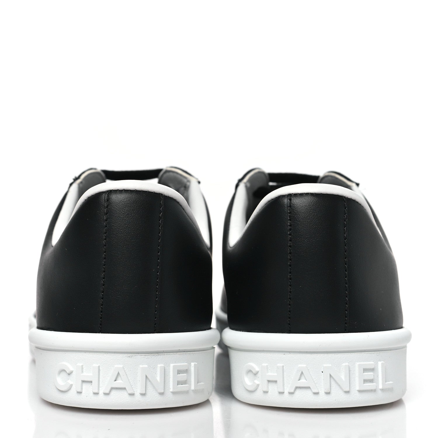Chanel Calfskin CC Womens Sneakers 36.5 Black 1822759 – FASHIONPHILE