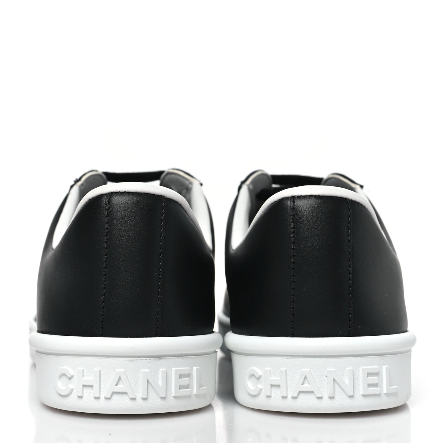 Calfskin CC Womens Sneakers 36.5 Black