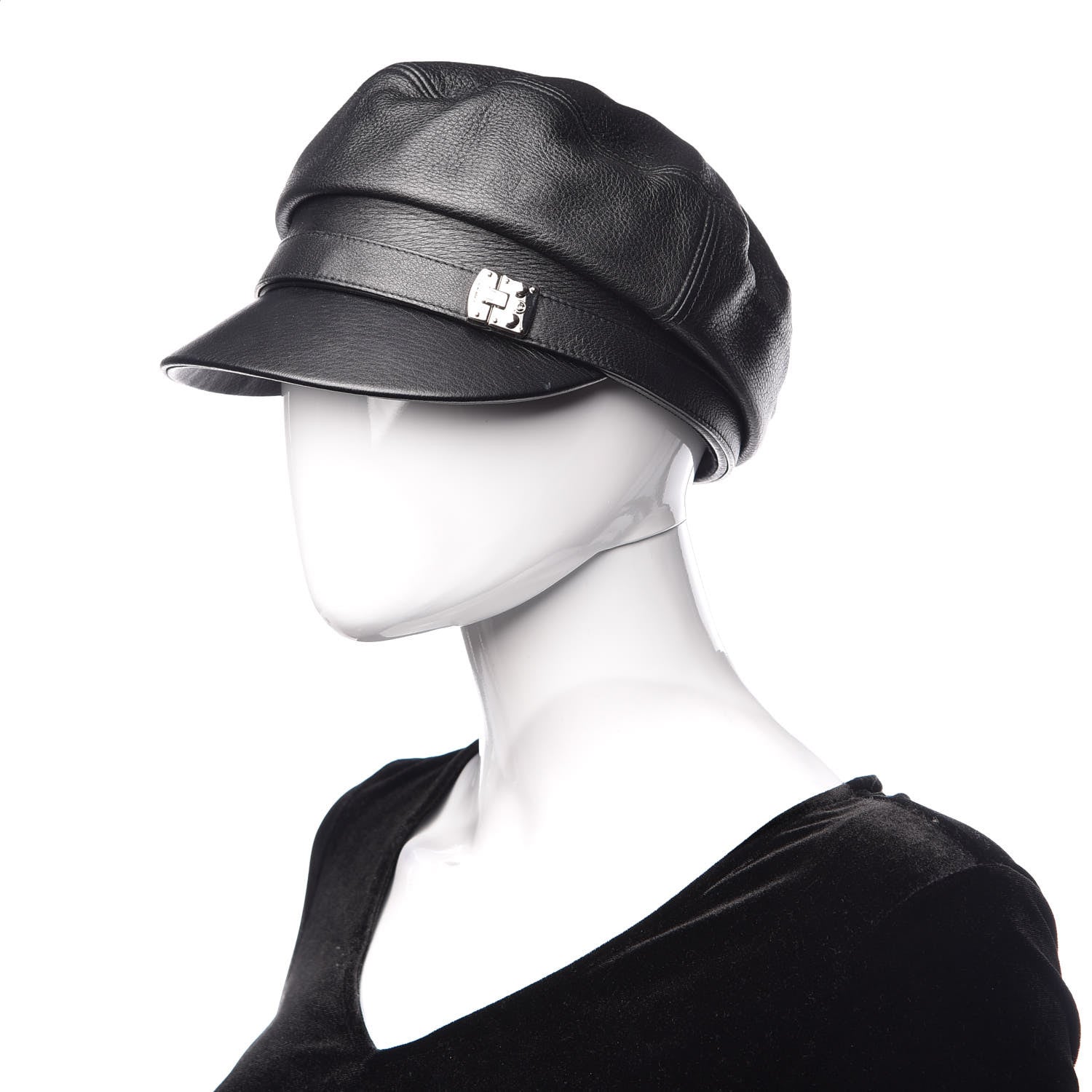 Gucci Calfskin Cellarius Hat M Black 2 of 6
