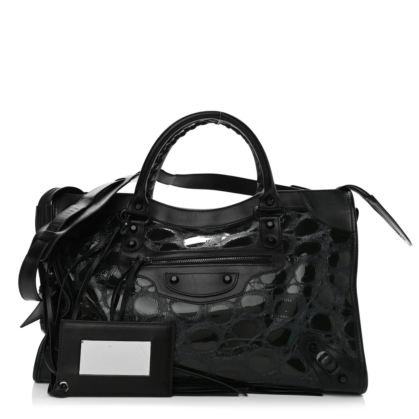 Patent Embossed Classic Hardware City Black