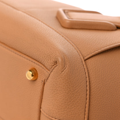Bottega Veneta Grained Calfskin Maxi Intrecciato Arco Caramel 9 of 10