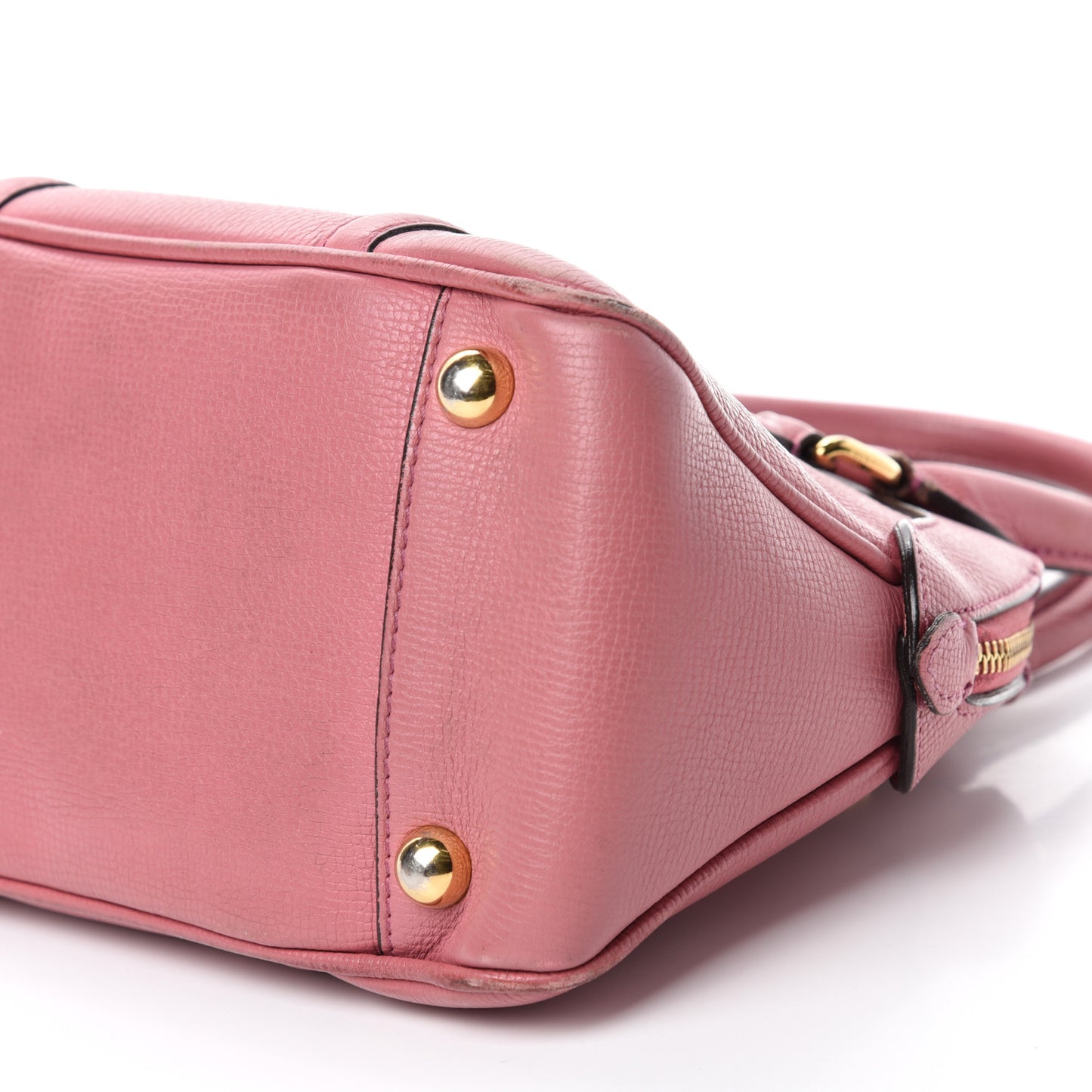 Derby Calfskin Small Milverton Satchel Mauve Pink