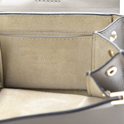 Chloe Suede Calfskin Mini Faye Bracelet Bag Motty Grey 6 of 10